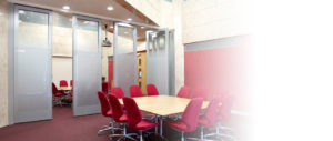 Movable Walls in an Office Meeting Room