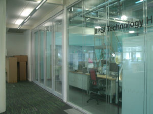 Closed Glass Wall Partition