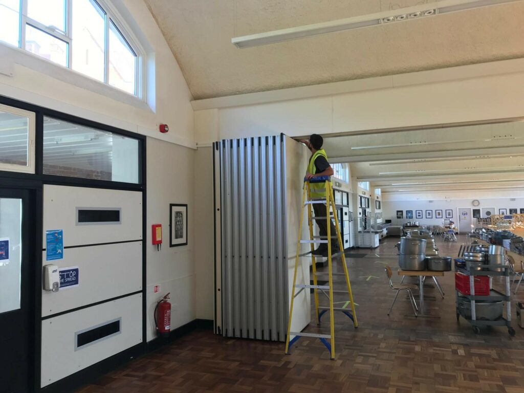 Installation of Sliding-Folding Partitions