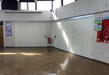 Sliding Folding Partitions in School Hall